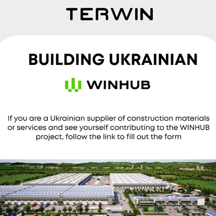 Building Ukrainian — TERWIN engages domestic manufacturers in the large-scale infrastructure project WINHUB